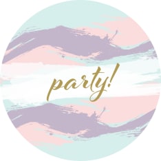 Party paper plates 10 pcs