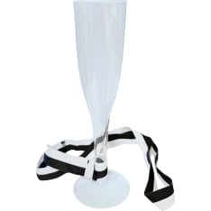 Champagne glass with a neck cord