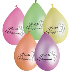 Iloista vappua 30 cm 5 kpl/pussi neon ilmapallo