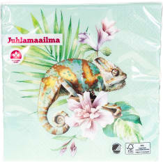 Leguaani vaaleanvihreä 33cm lautasliina