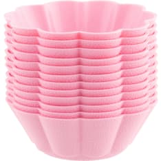 Iloleipuri Roosa Nauha 12pcs silicone muffin cups