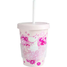 Muumi Kukkasydän 4,5 dl pillimuki