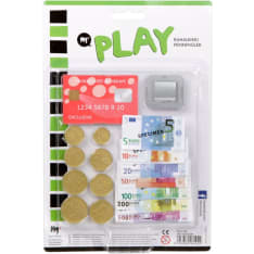 Play leikkirahat ja pankkikortti
