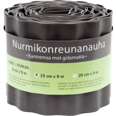 Tarha 15x900cm musta nurmikonreunanauha