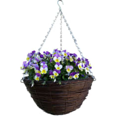 Rattan hanging basket