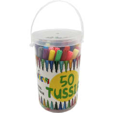 50-piece markers in a bucket