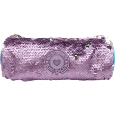 Round sequin pencil case