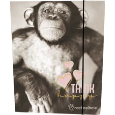 Rachaelhale Think happy A4 kulmalukkokansio