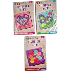 Viikari ristipistolajitelma, 3 eril. lajit. 
(perhonen, kukka & sydän)
