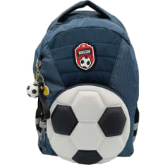 Soccer school rucksack with a front pocket and side pockets