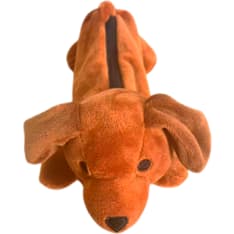 Plush Dachshund soft pencil case