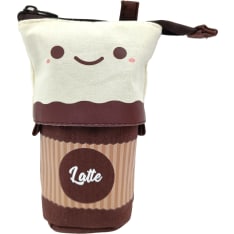Foldable pencil case Latte