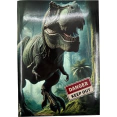 Dino Danger A5 stapled booklet