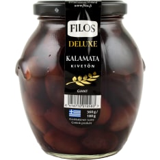 Filos Deluxe 360/180 g kivetön Kalamata-oliivi