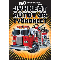 Paksu värityspuuhakirja: Komeat autot ja työkoneet