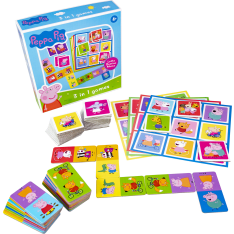 Tactic 3-in-1 Pipsa Possu Lotto, Domino, Memo peli
