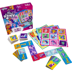Tactic 3-in-1 My Little Pony Lotto, Domino, Memo game