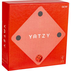 Tactic Yatzy Minimalist punainen noppapeli