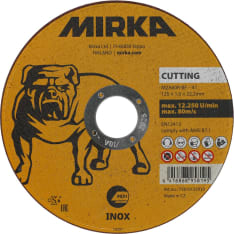 Mirka M2A60R-BF Inox 125x1.0x22.2mm cutting disc
