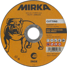 Mirka Inox 125x1,0x22,2mm katkaisulaikka 10kpl
