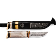 Marttiini Antler damascus in a wooden gift box