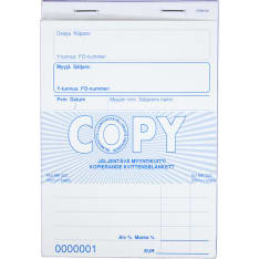 Copy of A6 sales receipt