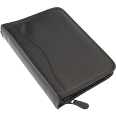 A5 Brief case with zipper black