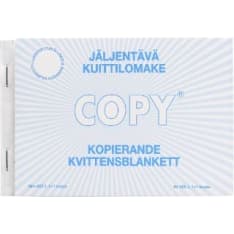 Copyable A6 receipt form