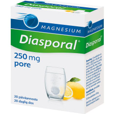 Diasporal Aktiv 250 20 kpl / 80 g magnesiumporetabletti