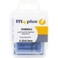 M+ eristetty 6,35x0,8mm 50kpl naaraslaatta liitin