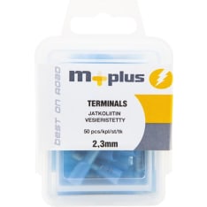 M+ sininen 2,3mm 50kpl vesieristetty jatkoliitin