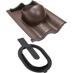 Vilpe brown tile roof pass-through set