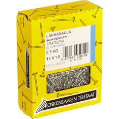 Koskensaaren 15x1,0 0,5kg sähkösinkitty lankanaula