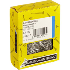 Koskensaari 25x1.5 0.5kg electro-galvanized wire nail