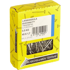 Koskensaaren 45x1,7 0,5kg sähkösinkitty lankanaula