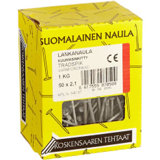 Koskensaari 50x2.1 1kg hot-dip galvanized wire nail
