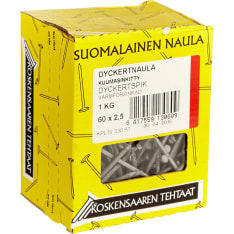 Koskensaari 60x2.5 1kg hot-dip galvanized dyckert nail