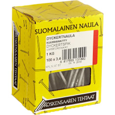 Koskensaari 100x3.4 1kg hot-dip galvanized dyckert nail