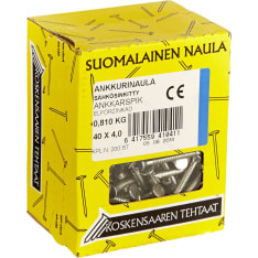 Koskensaaren 40x4,0 200kpl sähkösinkitty ankkurinaula