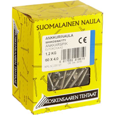 Koskensaari 60x4.0 200pcs electro-galvanized anchor nail
