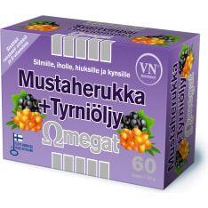 Mustaherukka+Tyrniöljy Omegat 60 kaps. ravintolisä