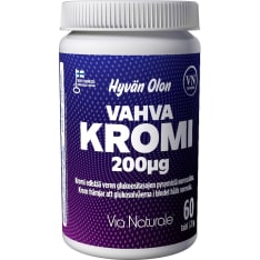 Hyvän Olon Vahva Kromi 200 µg 60 tabl. ravintolisä
