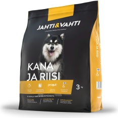 Jahti&Vahti Kana ja Riisi 3 kg koiran täysravinto