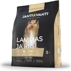 Jahti&Vahti Lammas Ja Riisi 3 kg koiran täysravinto