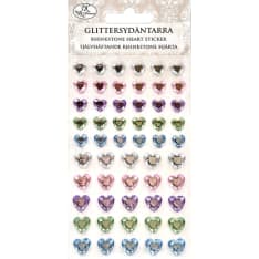 J.K. Primeco Heart pastel assortment Rhinestone sticker