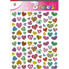 Giant sticker Hearts