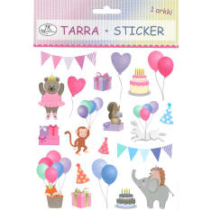JK Primeco Party animals sticker sheet