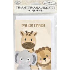 J.K. Primeco Eläimet Timanttimaalauskortti + kirjekuori