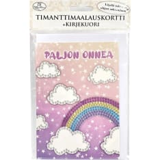 J.K. Primeco Sateenkaari Diamond painting card + envelope