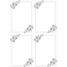 Decorative paper A4 Eucalyptus frame 5pcs